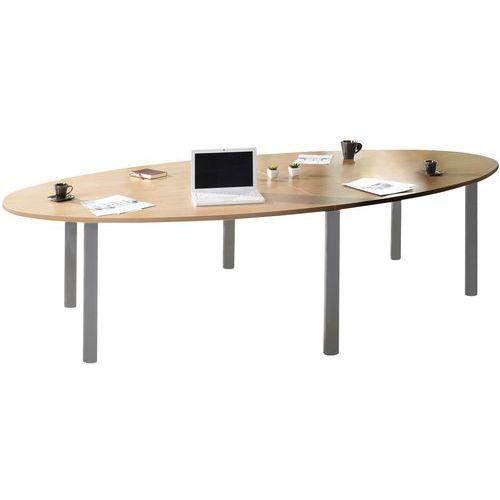 Table de réunion Phylos ovale 280 x 140 cm Chêne clair thumbnail image 1