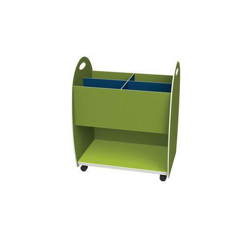 Meuble de rangement Emma hauteur 75 cm bac 4 cases 1 niche Anis/Bleu thumbnail image 1