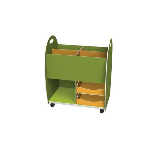 Illustration de : Meuble 4 bacs 2 tiroirs Emma hauteur 75 cm - Paperflow