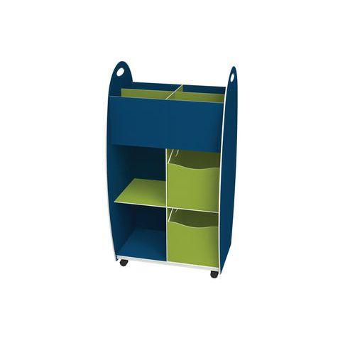 Meuble 4 bacs 2 tiroirs 2 niches Emma hauteur 114 cm - Paperflow thumbnail image 1