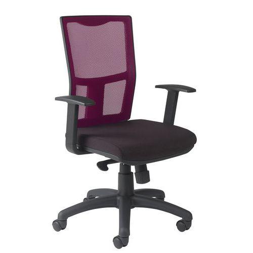 Fauteuil Ritz accoudoir fixe dossier résille couleur - Manutan Expert thumbnail image 1