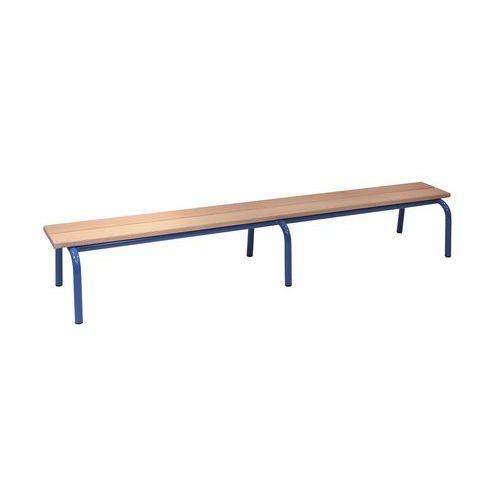 Illustration de : Banc maternelle sans dossier longueur 160 cm - Manutan Expert