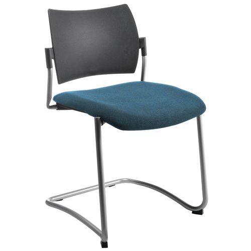 Chaise visteur Luge piètement gris coloris vert thumbnail image 1