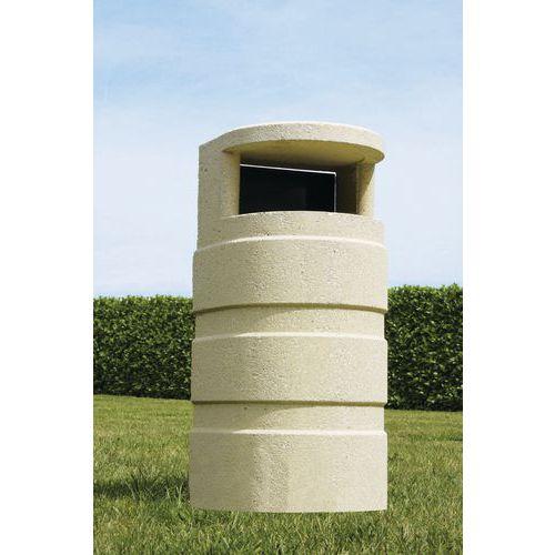 Poubelle PELE MELE ocre sablé avec serrurerie thumbnail image 1