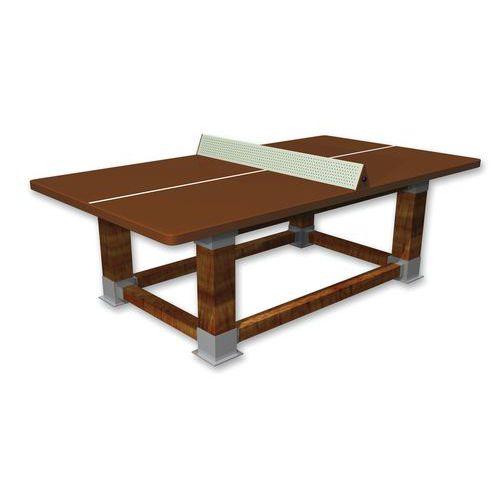 Table de tennis de table Natura filet Sécuri® - plateau terre battue thumbnail image 1