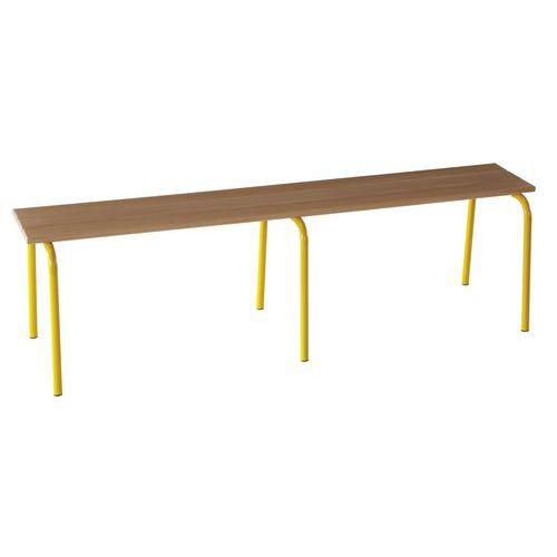 Illustration de : Banc assise 3 lames sans dossier - Manutan Expert