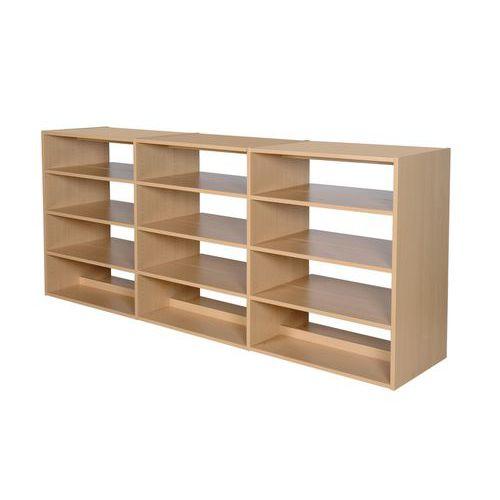 Illustration de : Rayonnage tablettes droites, double face Nigéria