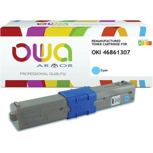 Toner remanufacturé Oki 468613 - Cyan thumbnail image 1