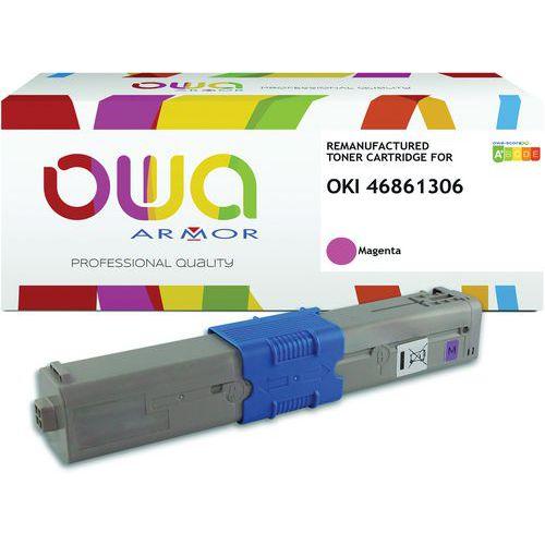Toner remanufacturé Oki 468613 - Magenta thumbnail image 1