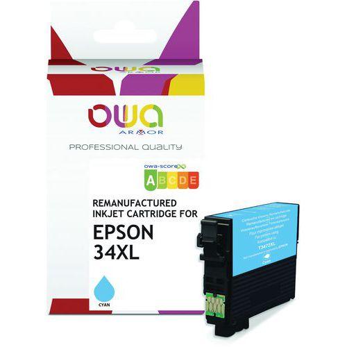 Cartouche d'encre remanufacturée Epson 34 STD-XL - Cyan thumbnail image 1