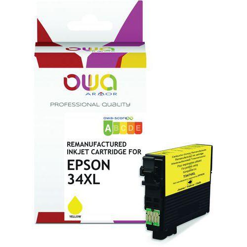 Cartouche d'encre remanufacturée Epson 34 STD-XL - Jaune thumbnail image 1