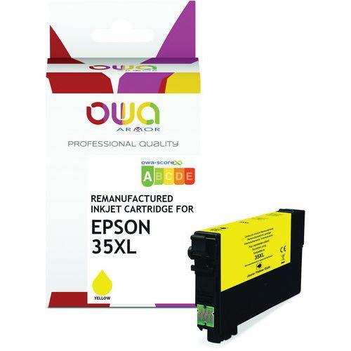 Cartouche d'encre remanufacturée Epson 35 STD-XL - Jaune thumbnail image 1