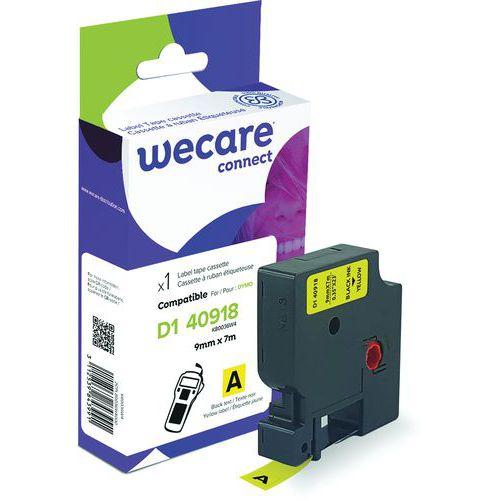 Cassette pour étiqueteuse Dymo D1 - 9 mm - Noir/Jaune thumbnail image 1