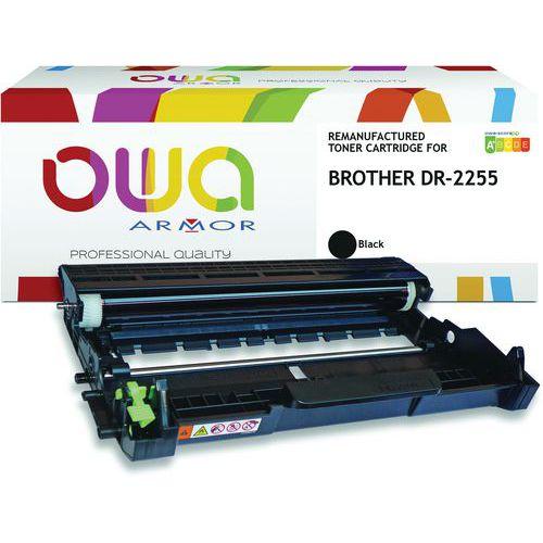 Illustration de : Tambour remanufacturé Brother DR2255 - Noir - OWA