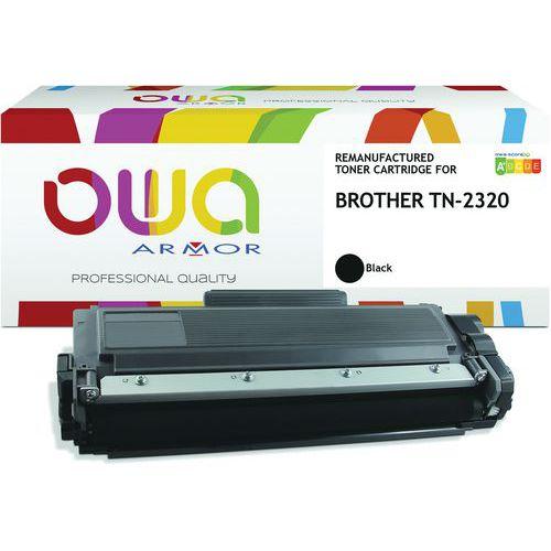 Illustration de : Toner remanufacturé Brother TN2320 - Noir - OWA