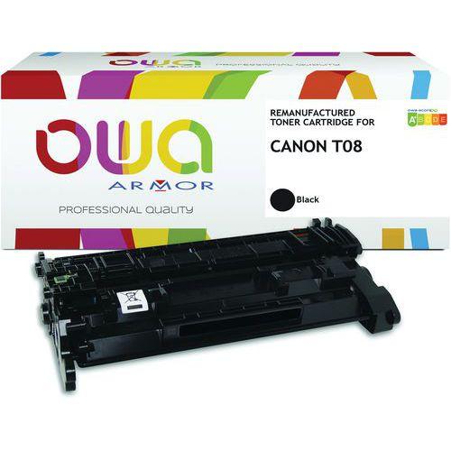 Illustration de : Toner remanufacturé Canon T08 - Noir - OWA