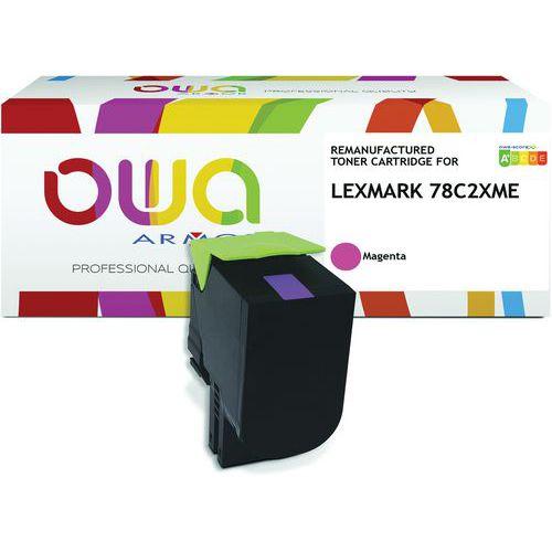Toner remanufacturé haute capacité Lexmark CS421 - Magenta thumbnail image 1