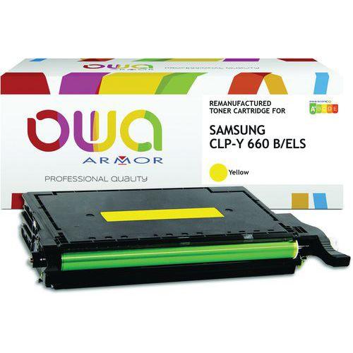 Toner remanufacturé Samsung CLP660B ELS - Jaune thumbnail image 1