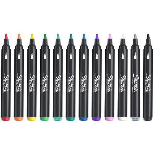 Illustration de : Lot 12 marqueurs peinture Sharpie