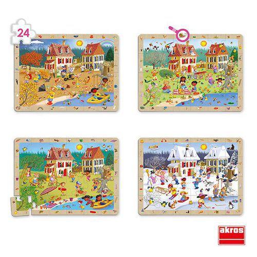 Lot 4 puzzles observation saisons thumbnail image 1