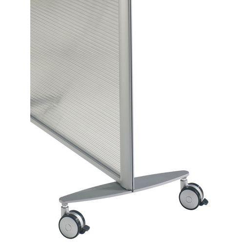 Illustration de : Pied de stabilisation sur roulettes pour cloison Kprim Clen