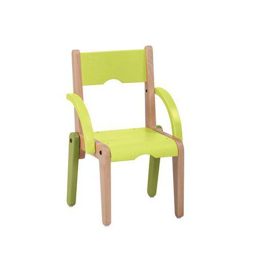 Fauteuil Lili T1 assise/accoudoirs coloris vert thumbnail image 1