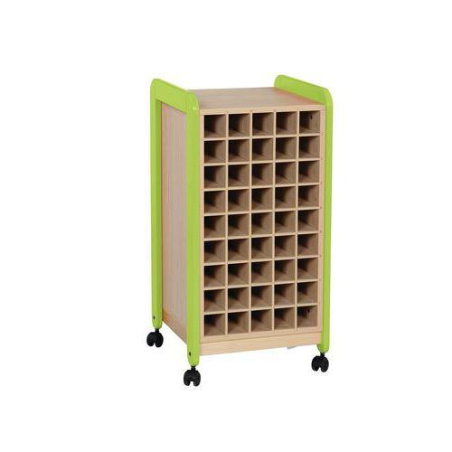Meuble range-serviettes biface Lili piètement vert thumbnail image 1