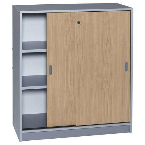 Illustration de : Armoire portes coulissantes couleur - Manutan Expert
