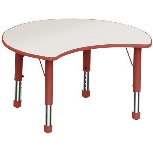 Illustration de : Table Clémence plateau pétale - Manutan Expert