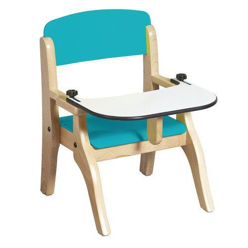 Fauteuil Lili avec tablette amovible T0 coloris bleu turquoise thumbnail image 1