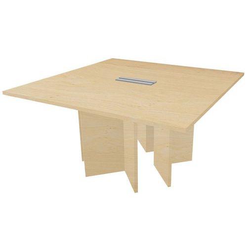 Table de réunion carrée Quatuor trappe pour boitier électrique Manutan Expert thumbnail image 1