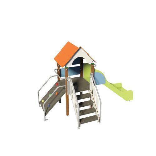 Illustration de : Structure Fripounette mini grimpe bois Wiki Cat