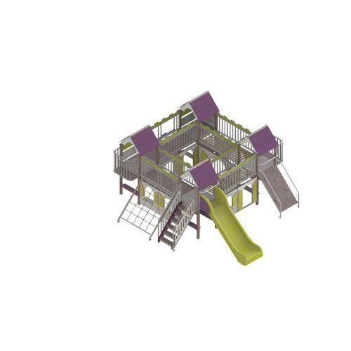 Illustration de : Structure Citadelle 4 tours complète acier Wiki Cat