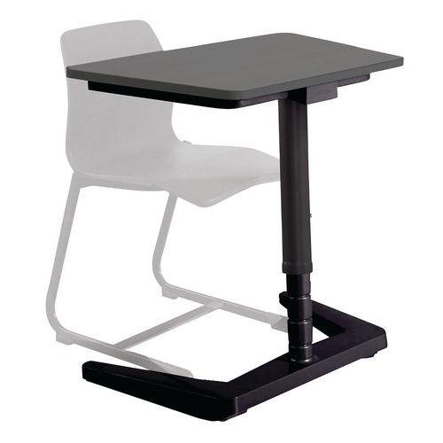 Table Opti+ réglable, plateau trapézoïdal gris thumbnail image 1
