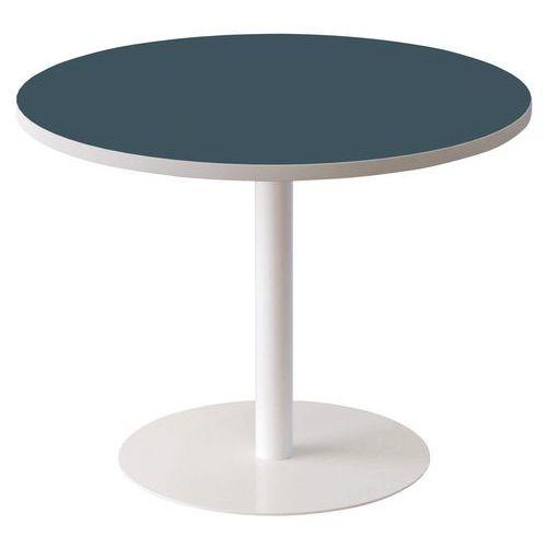 Guéridon bas Easy Office pied métal Ø 80 cm plateau coloris Anthracite thumbnail image 1