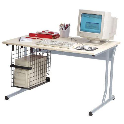 Table Informatique Fougères 2 places 120 x 90 cm Piètement Gris Alu thumbnail image 1