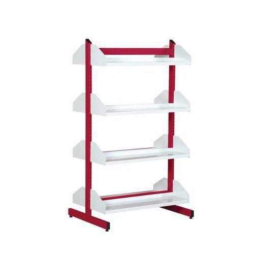 Rayonnage tablettes droites, double face Zédia thumbnail image 1