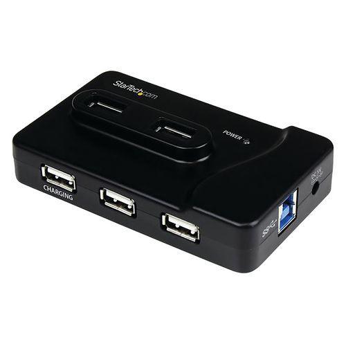 Illustration de : Hub combiné USB 3.0/2.0 6 ports avec port de charge StarTech