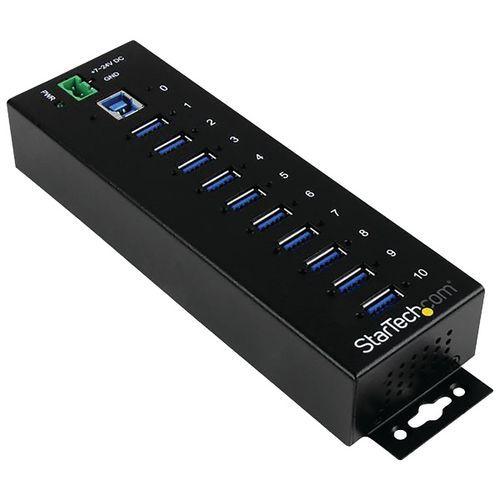 Hub USB 3.0 industriel à 10 ports avec protection contre surtensions/ESD (DES) thumbnail image 1