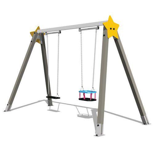 Illustration de : Portique premium nacelle bébé - alu