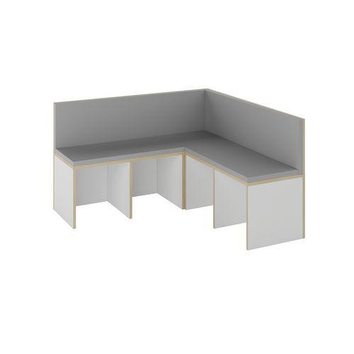 Banquette d'angle Filos assise mousse grise thumbnail image 1