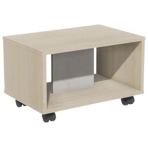 Illustration de : Table basse Identité sur roulettes - Manutan Expert