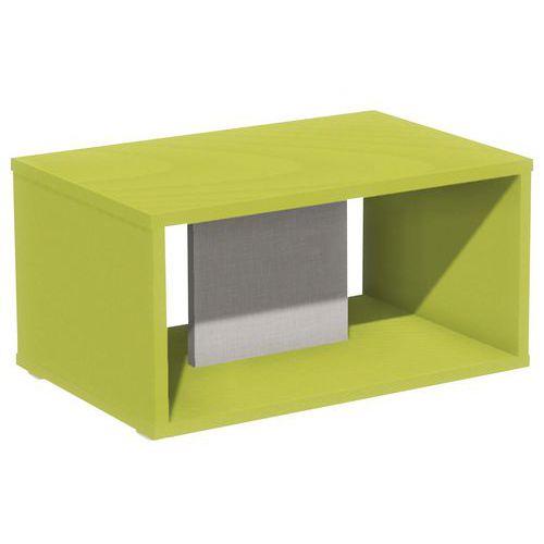 Table basse Identité sur patins Argent/Vert thumbnail image 1