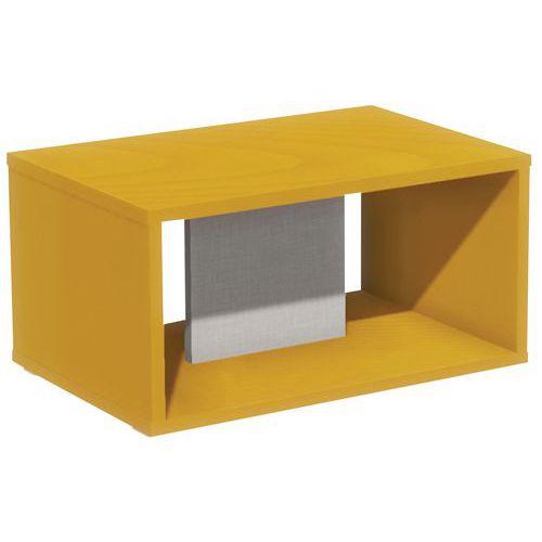 Table basse Identité sur patins Argent/Orange thumbnail image 1
