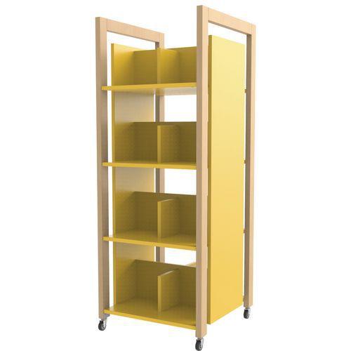 Tour à livres Ellipse enfant 1,50m jaune structure bois thumbnail image 1