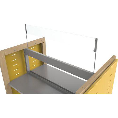 Illustration de : Signalétique frontale Ellipse plexiglas - Manutan Expert