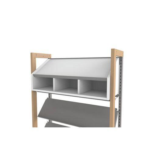 Illustration de : Caisson à abonnement Ellipse blanc pour rayonnage - Manutan Expert