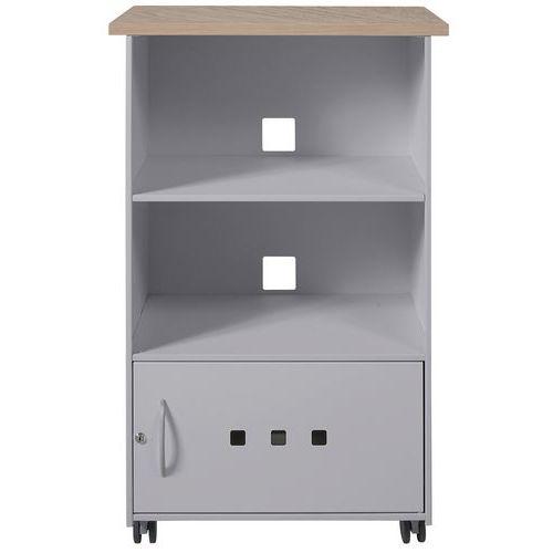 Illustration de : Desserte mobile Igor 1 porte fermée