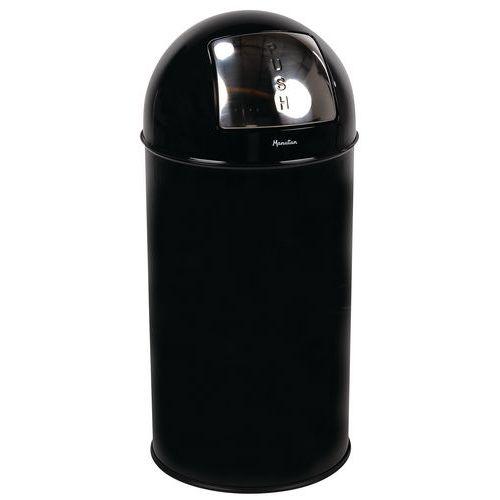 Poubelle à clapet poussoir - 40 L - Manutan thumbnail image 1
