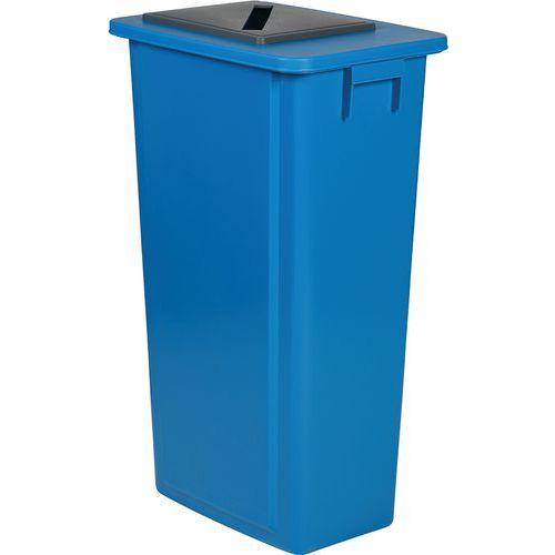 Poubelle de tri bleue - Papier - 80 L thumbnail image 1